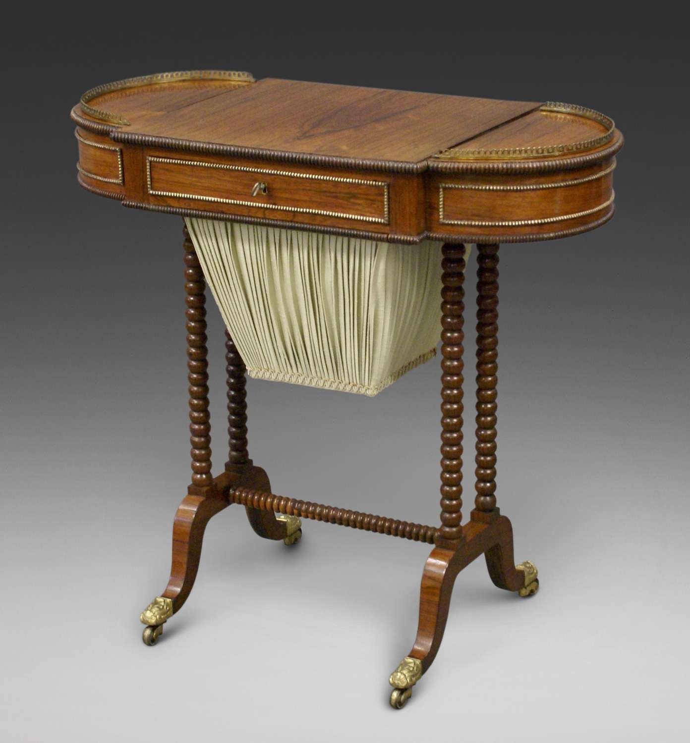 19th Century Regency rosewood work table