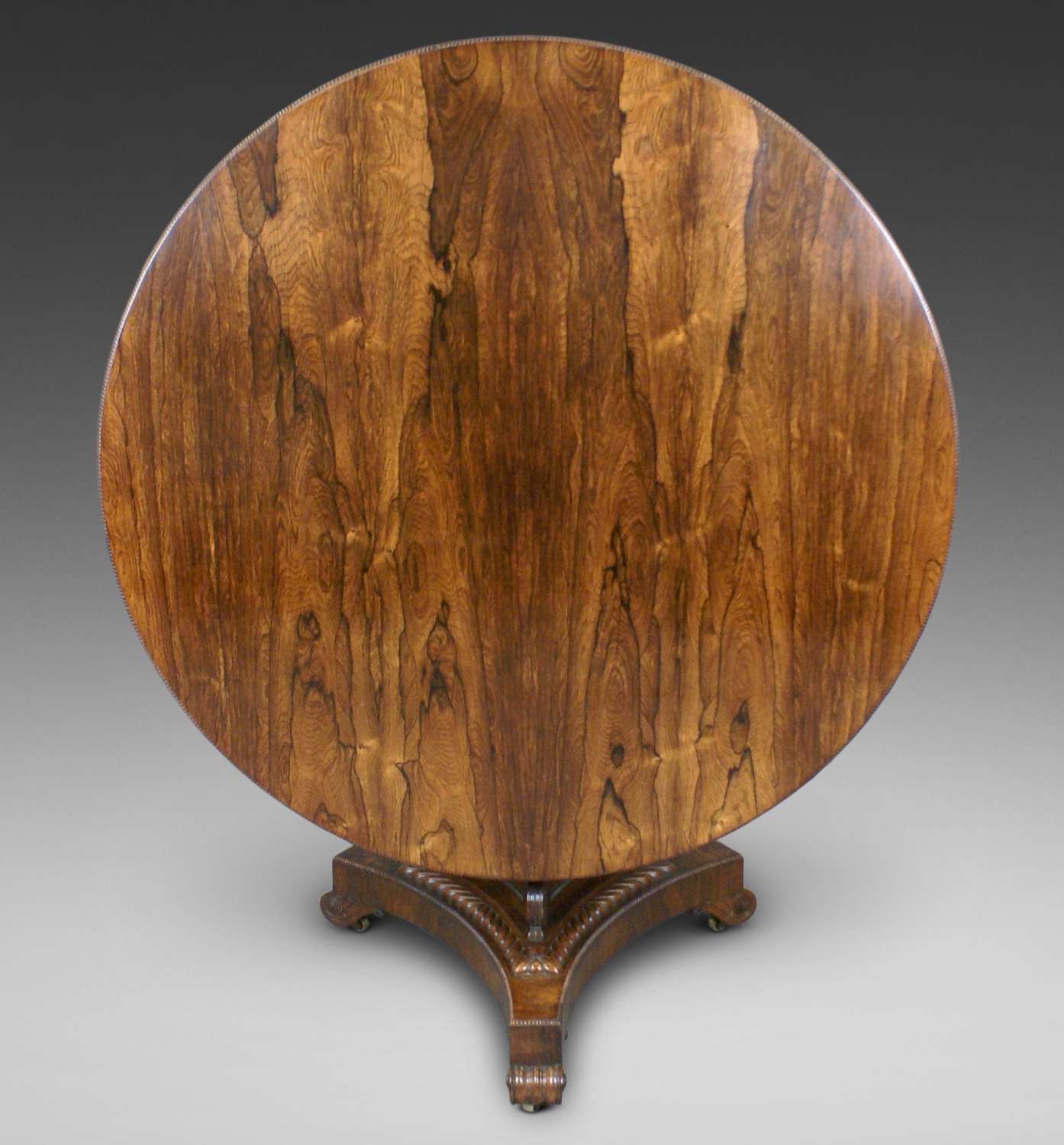 Later Regency period Rosewood Centre table