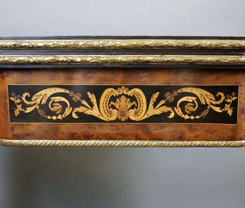 A 19th Century Inlaid and ormulu mounted card table