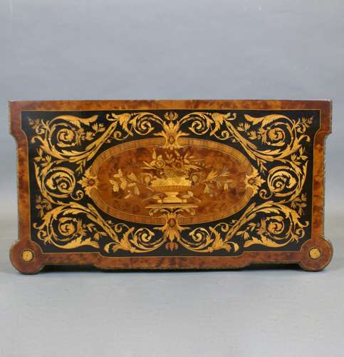 A 19th Century Inlaid and ormulu mounted card table