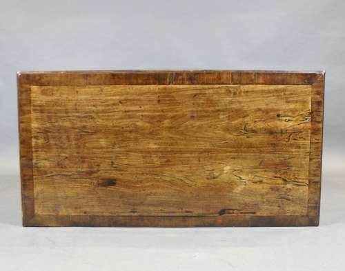 An early 18th Century walnut five drawer chest