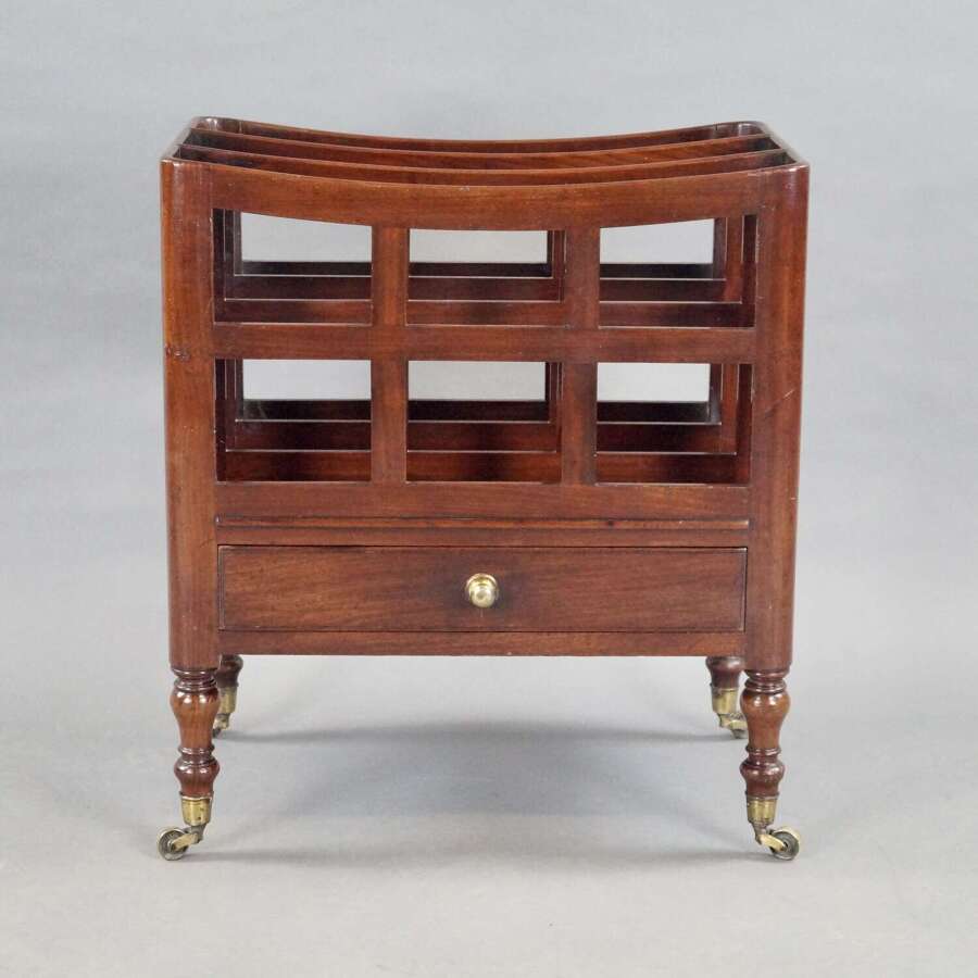 Alate George III Cuban mahogany canterbury