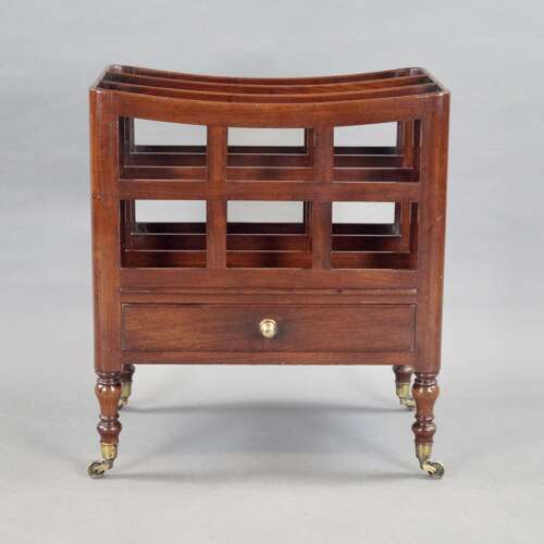 Alate George III Cuban mahogany canterbury