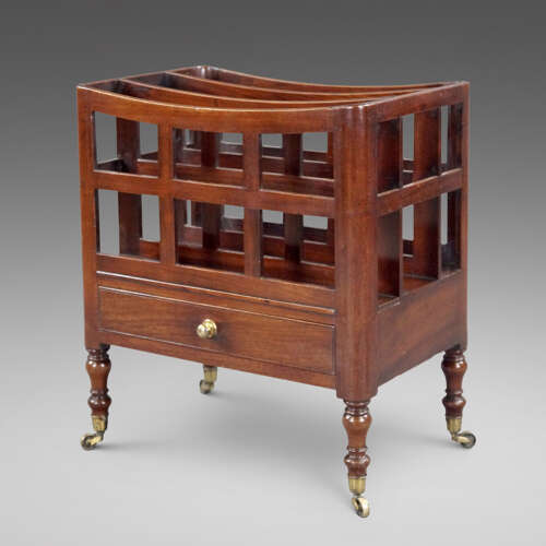 Alate George III Cuban mahogany canterbury