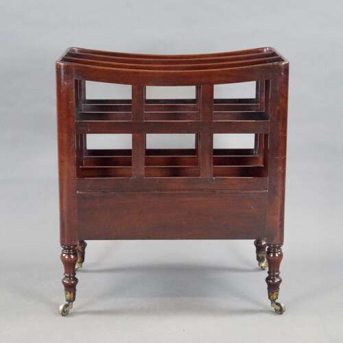 Alate George III Cuban mahogany canterbury