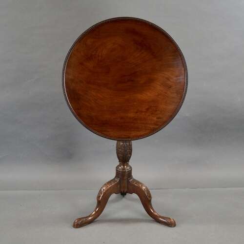 A George III mahogany tripod table