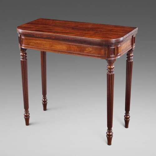 A rare small mahogany tea table by Gillows