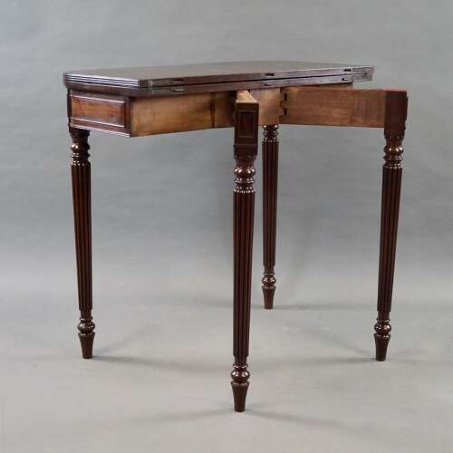 A rare small mahogany tea table by Gillows