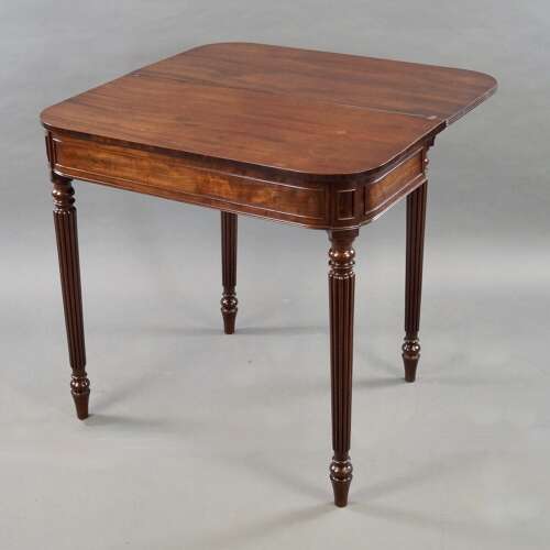 A rare small mahogany tea table by Gillows