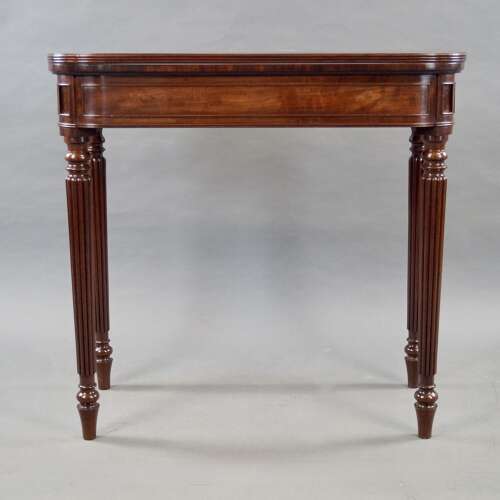 A rare small mahogany tea table by Gillows
