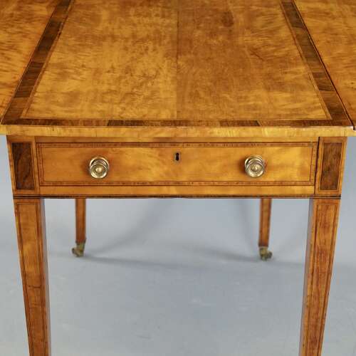 A George III period Satinwood Pembroke table