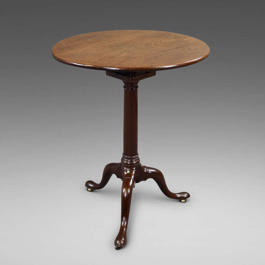 A George III period mahogany tripod table