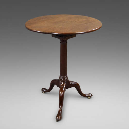 A George III period mahogany tripod table