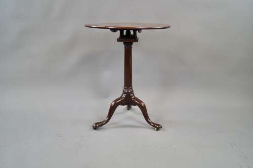 A George III period mahogany tripod table
