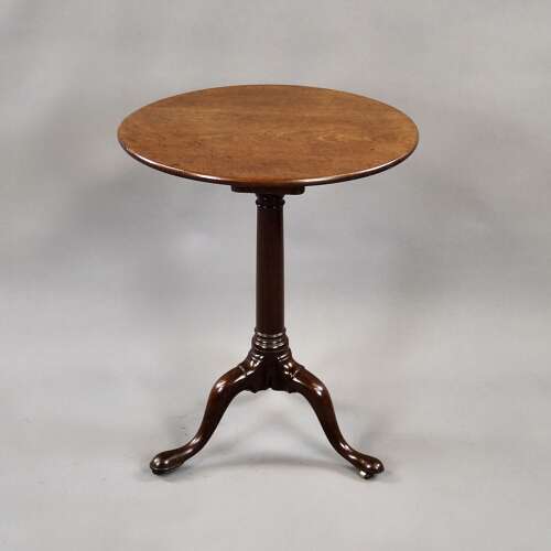 A George III period mahogany tripod table